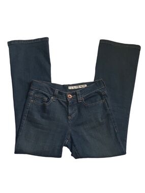 Y2K DKNY Soho Bootcut Jeans Dark Wash Denim 2 Long 2L Vintage Moto Boot Cut